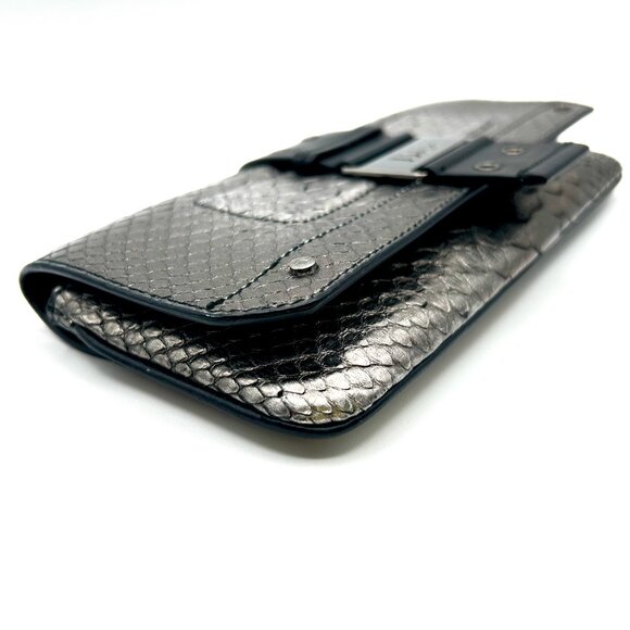 Christian Dior Street Chic Metallic Snakeskin Clutch - Picture 6 of 12